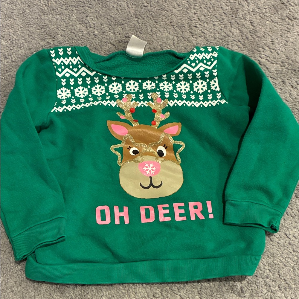 Carter’s 'Oh Deer!' Reindeer Sweatshirt